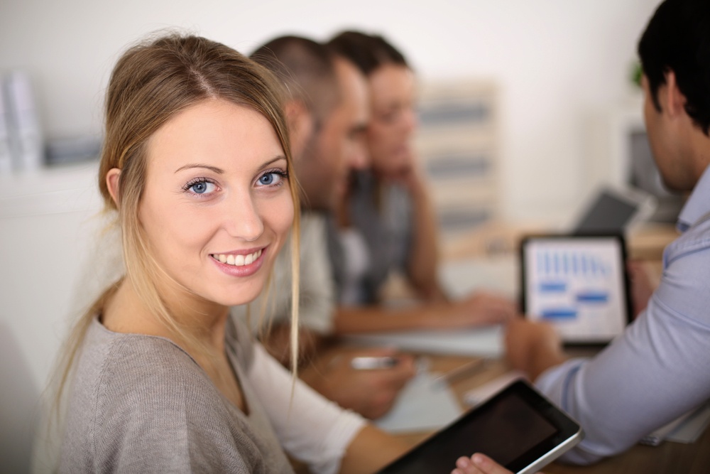 Portrait-of-business-girl-attending-meeting - Leveraging Value Profiles for Job Fit